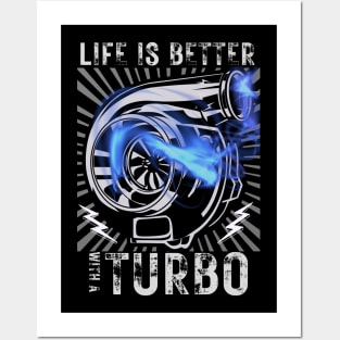 Life Is Better With A Turbo Cars Posters and Art